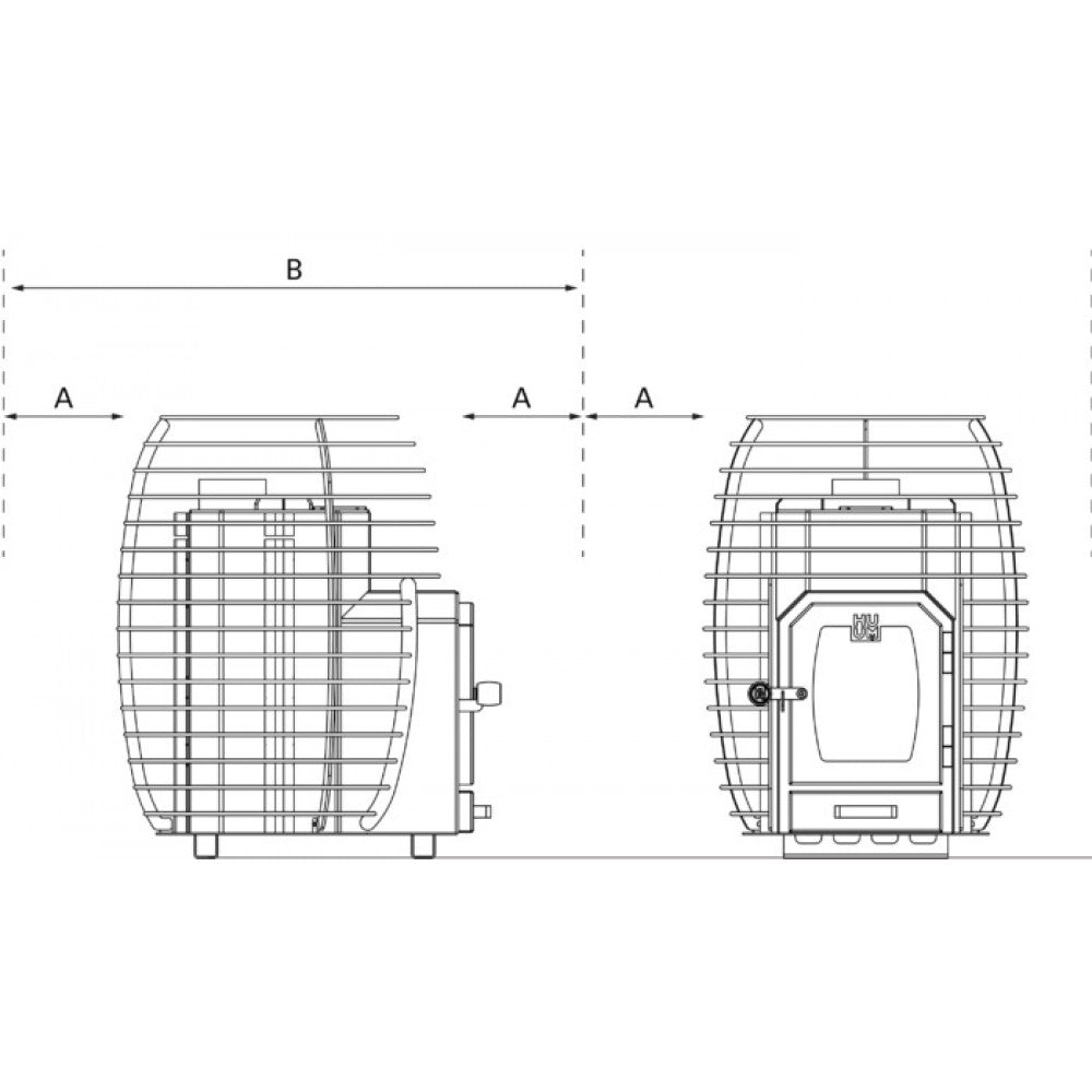 Печка за сауна на дърва Hive Wood Heater 17.0kW | Huum