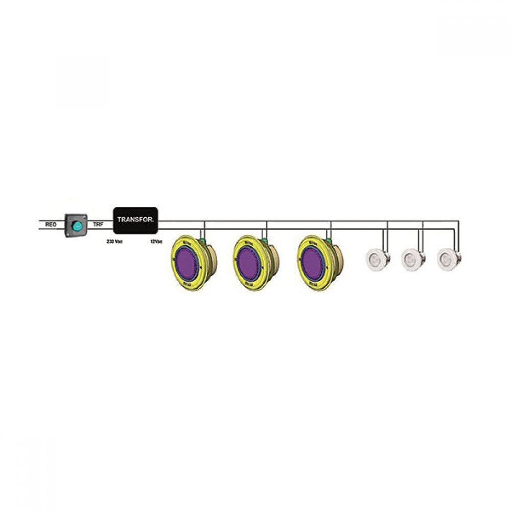 Подводен мини LED RGB прожектор 4W, 12V | Pool Supplies