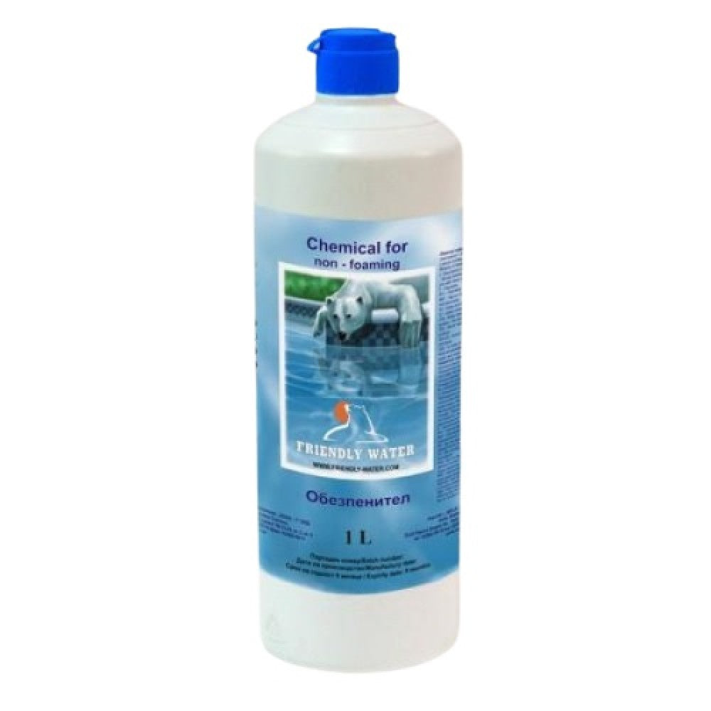 Препарат за обезпеняване на водата в басейни и хидромасажни вани 1л | Friendly Water