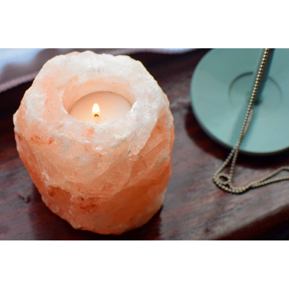 Свещник от хималайска сол | Spa Supplies