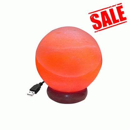 Лампа от хималайска сол Сфера с USB захранване | Spa Supplies