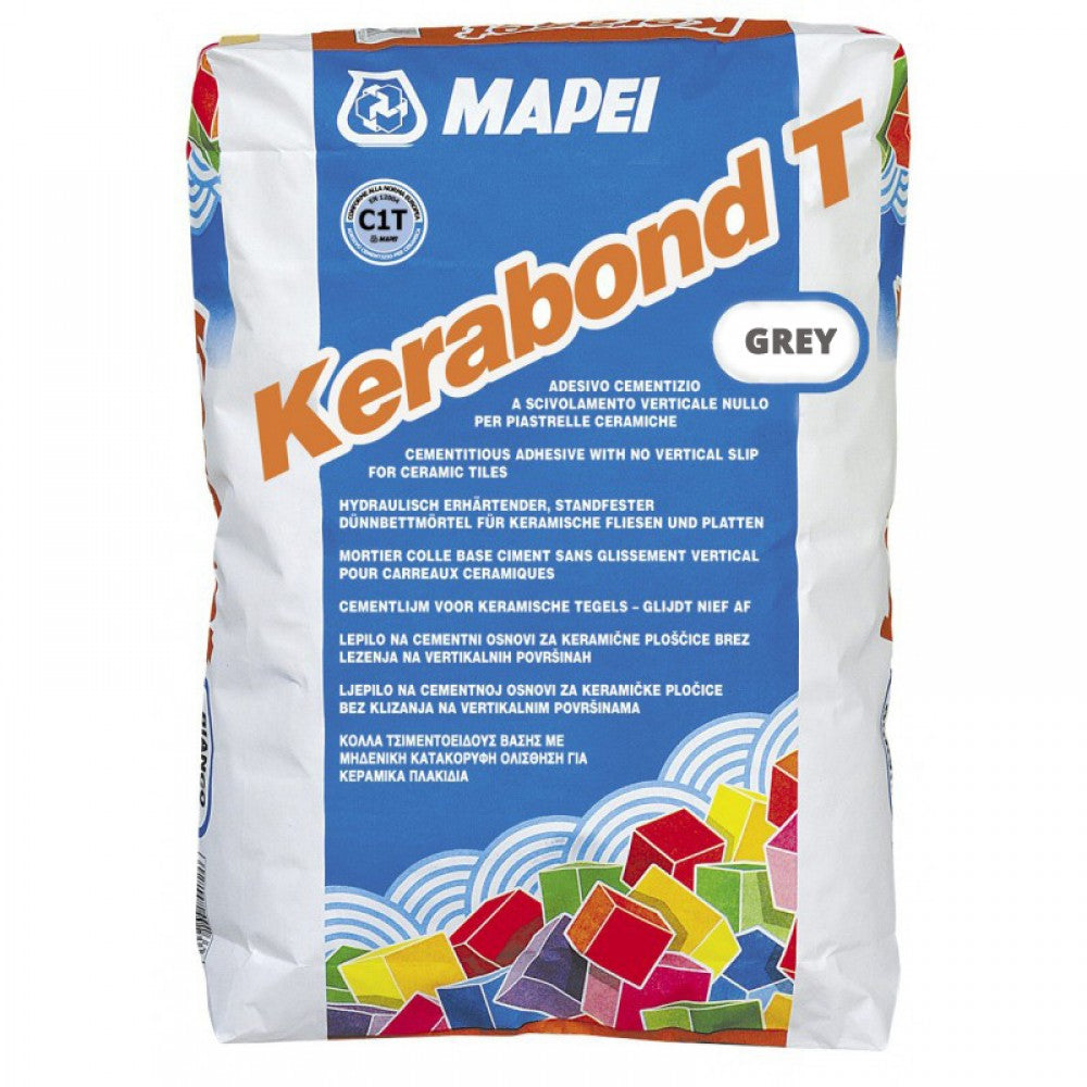 Лепило на циментова основа за стъклокерамика и гранитогрес Kerabond T | MAPEI