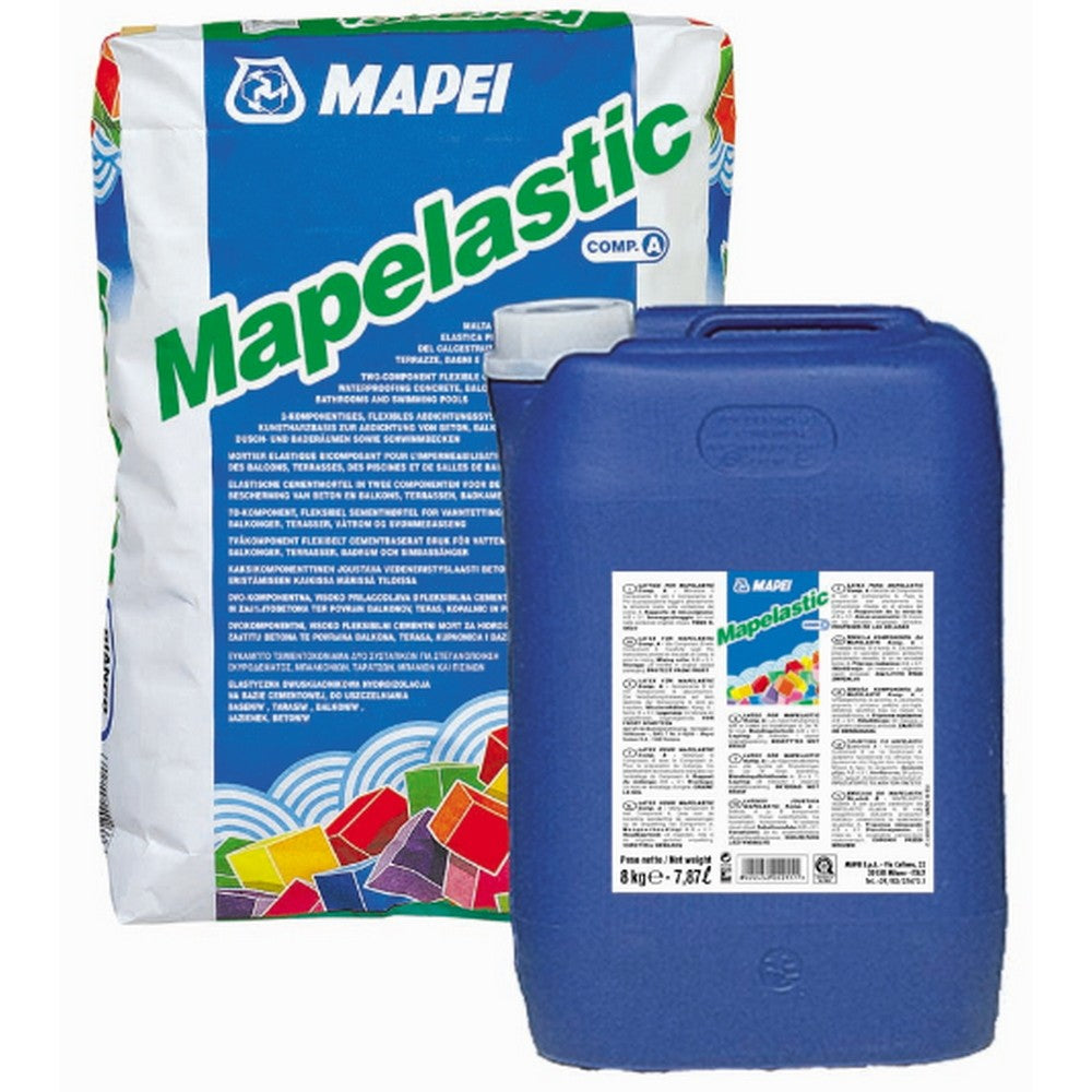 Хидроизолация на циментова основа двукомпонентна Mapelastic | MAPEI