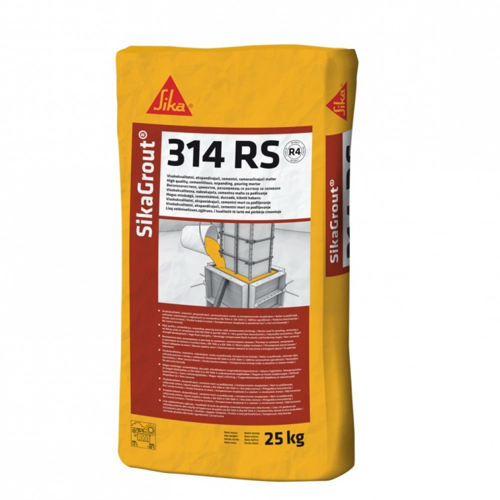 Набъбващ разтвор за заливане SikaGrout 314 RS 25кг | Sika