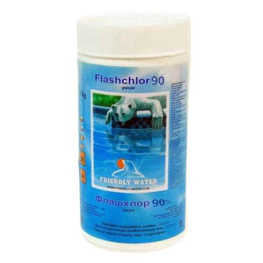 Бавноразтворим хлор на гранули Flashchlor 90 | Friendly Water