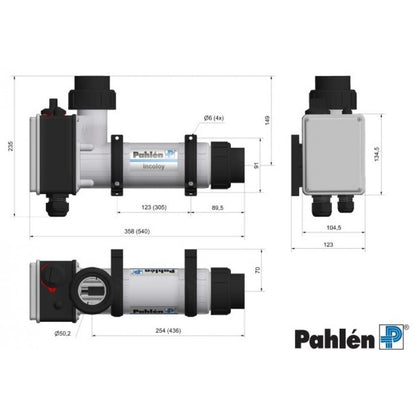 Електрически нагревател за басейн Aqua Compact Titanium 3kW-18kW | Pahlen