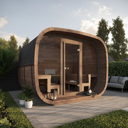 Градинска сауна за 6-8 души Cubus Premium | EU