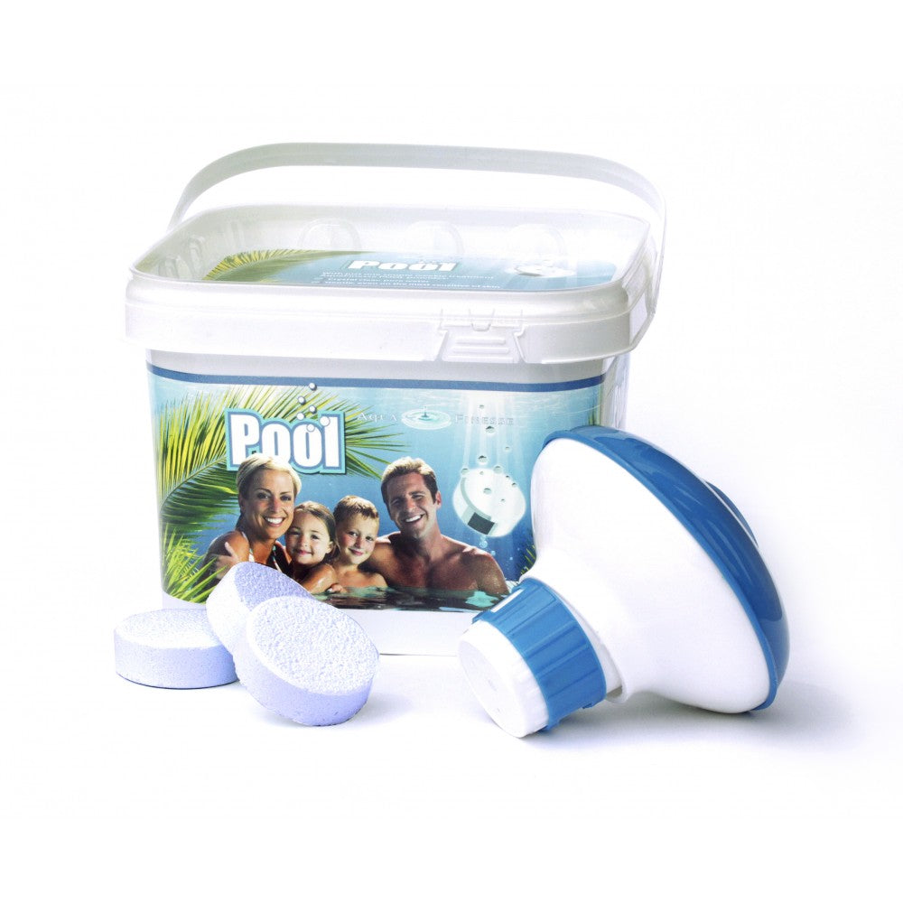Комплект таблетки и плаващ диспенсър Pool Bucket | Aqua Finesse