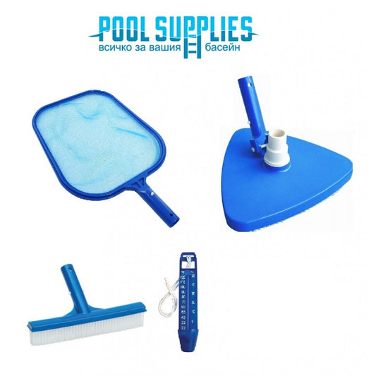 Комплект аксесоари за почистване на басейн с подочистачка Triangular | Pool Supplies