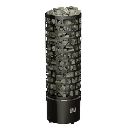 Печка за сауна Aries Round Black 4.5kW-9kW с външно управление | Sawo