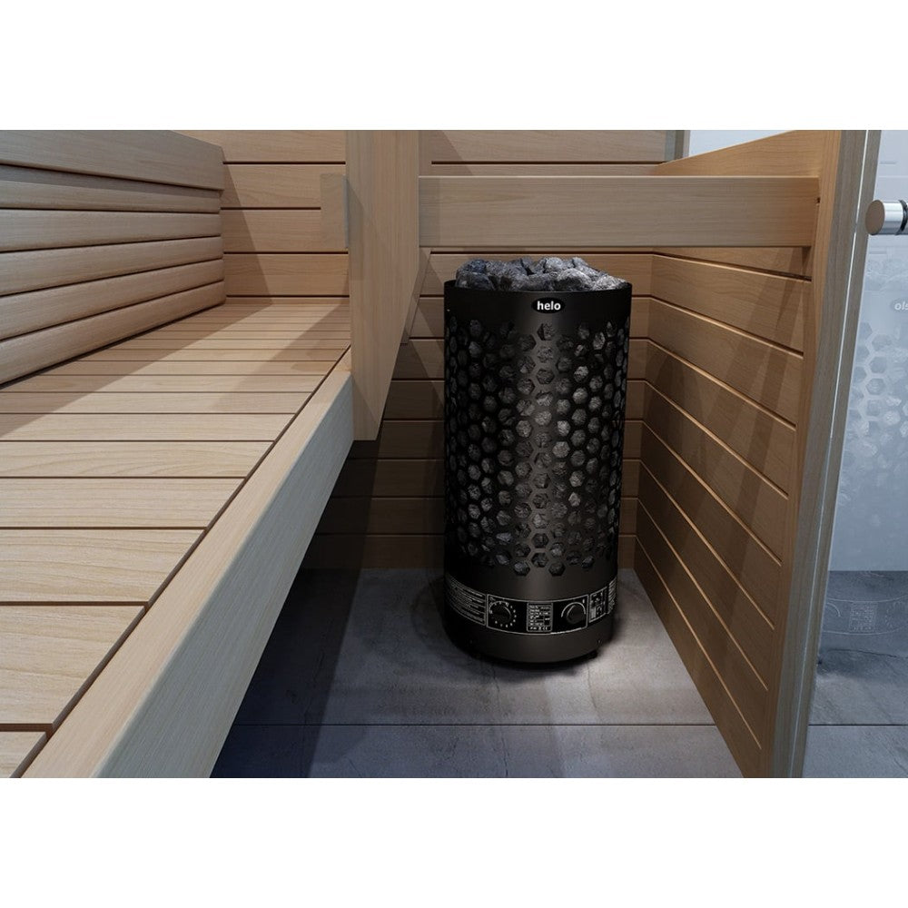 Печка за сауна RINGO BLACK 6.0kW-8.0kW с вградено управление | Helo