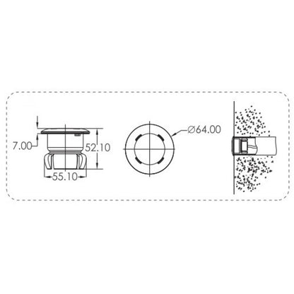 Подводен LED прожектор LED-P10 1W, 12V | Emaux
