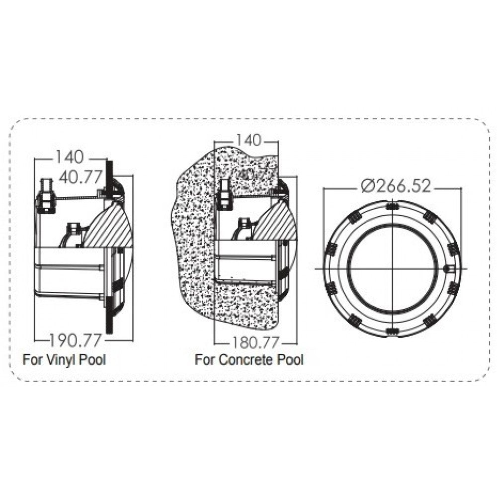 Подводен прожектор PAR 56 UL-Р300 300W, 12V | Emaux