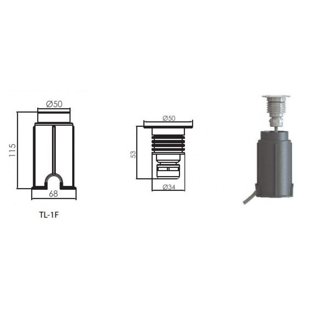 Подводно LED осветление за дъно TERRA-LUX 3W 12V | Emaux