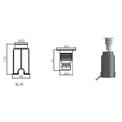 Подводно LED осветление за дъно TERRA-LUX 3W 12V | Emaux