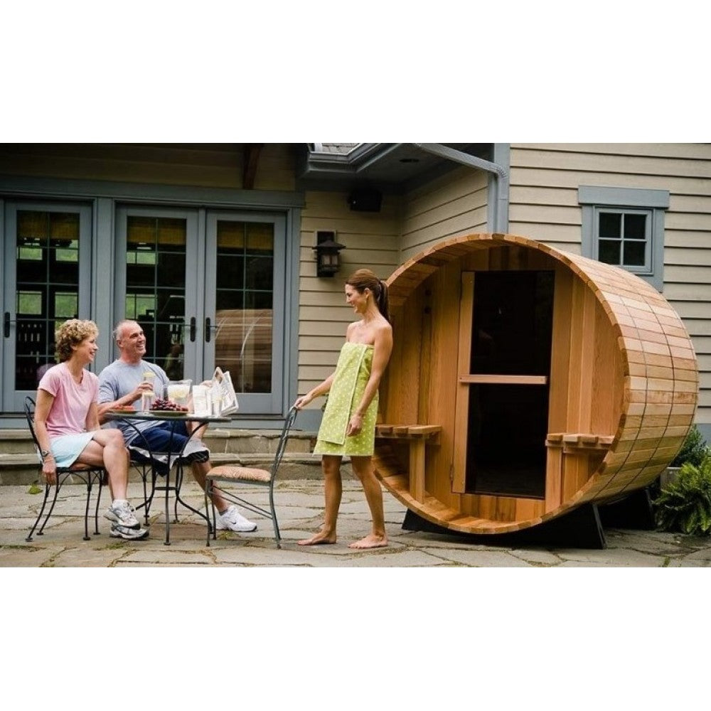 Сауна тип Бъчва за 6 души с външна част Rustic | Passion Spas