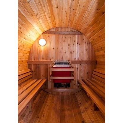 Сауна тип Бъчва за 6 души с външна част Rustic | Passion Spas