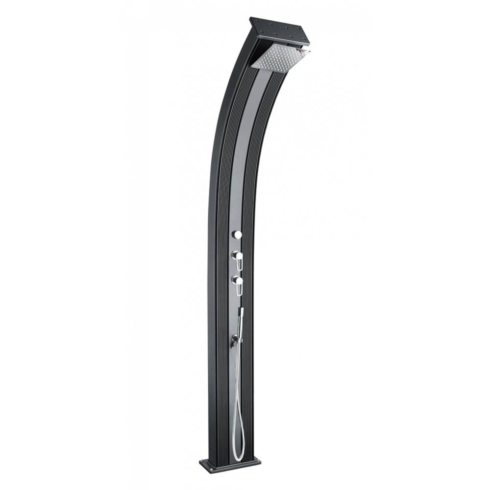 Соларен душ за външен монтаж 40л Dada Curve Anthracite | Formidra