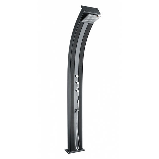 Соларен душ за външен монтаж 40л Dada Curve Anthracite | Formidra