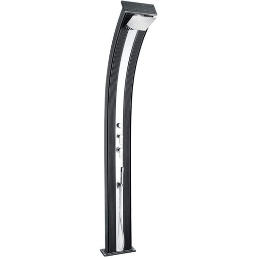 Соларен душ за външен монтаж 40л Dada Curve Anthracite Inox | Formidra