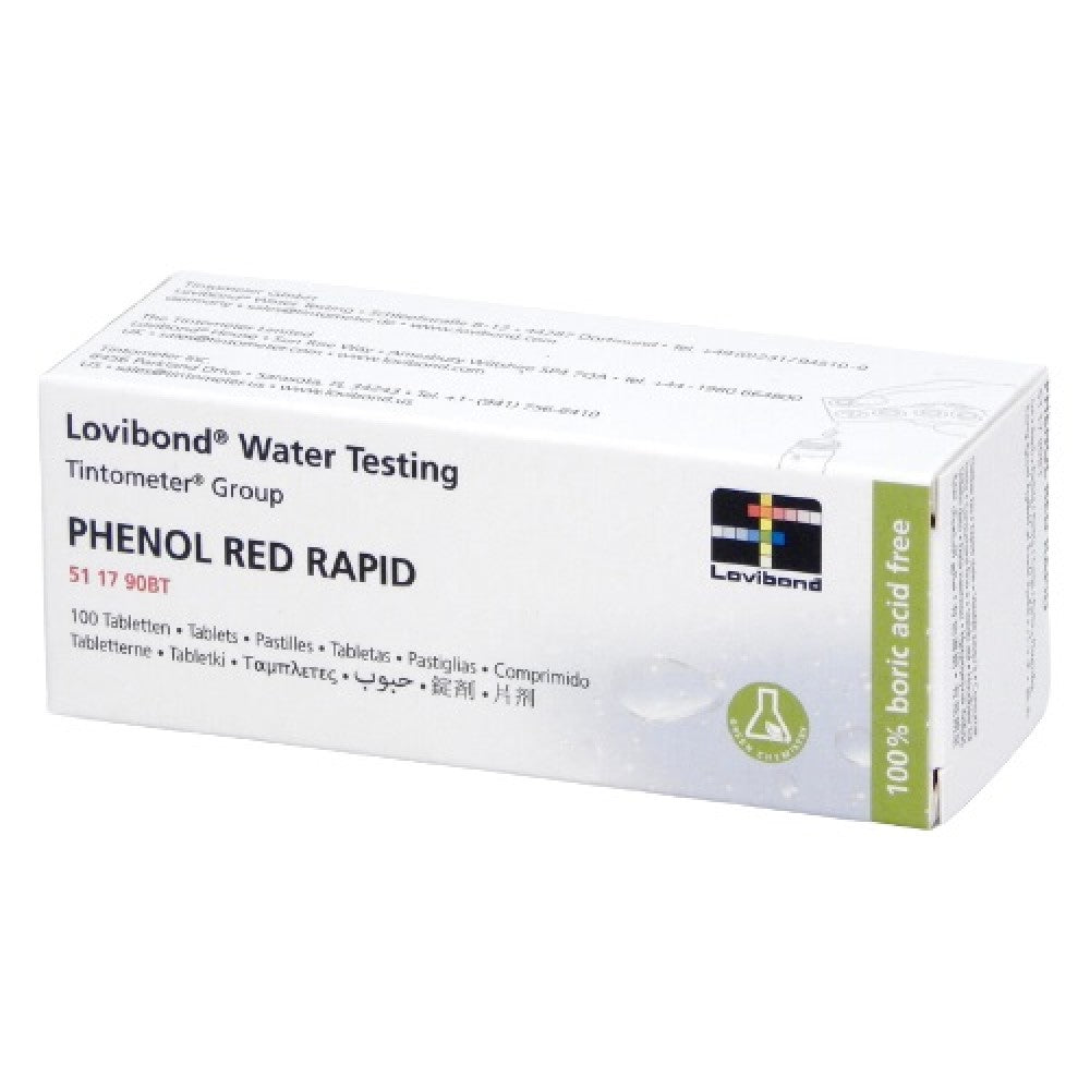 Таблетки за измерване нивото на pH Phenol Red | Lovibond