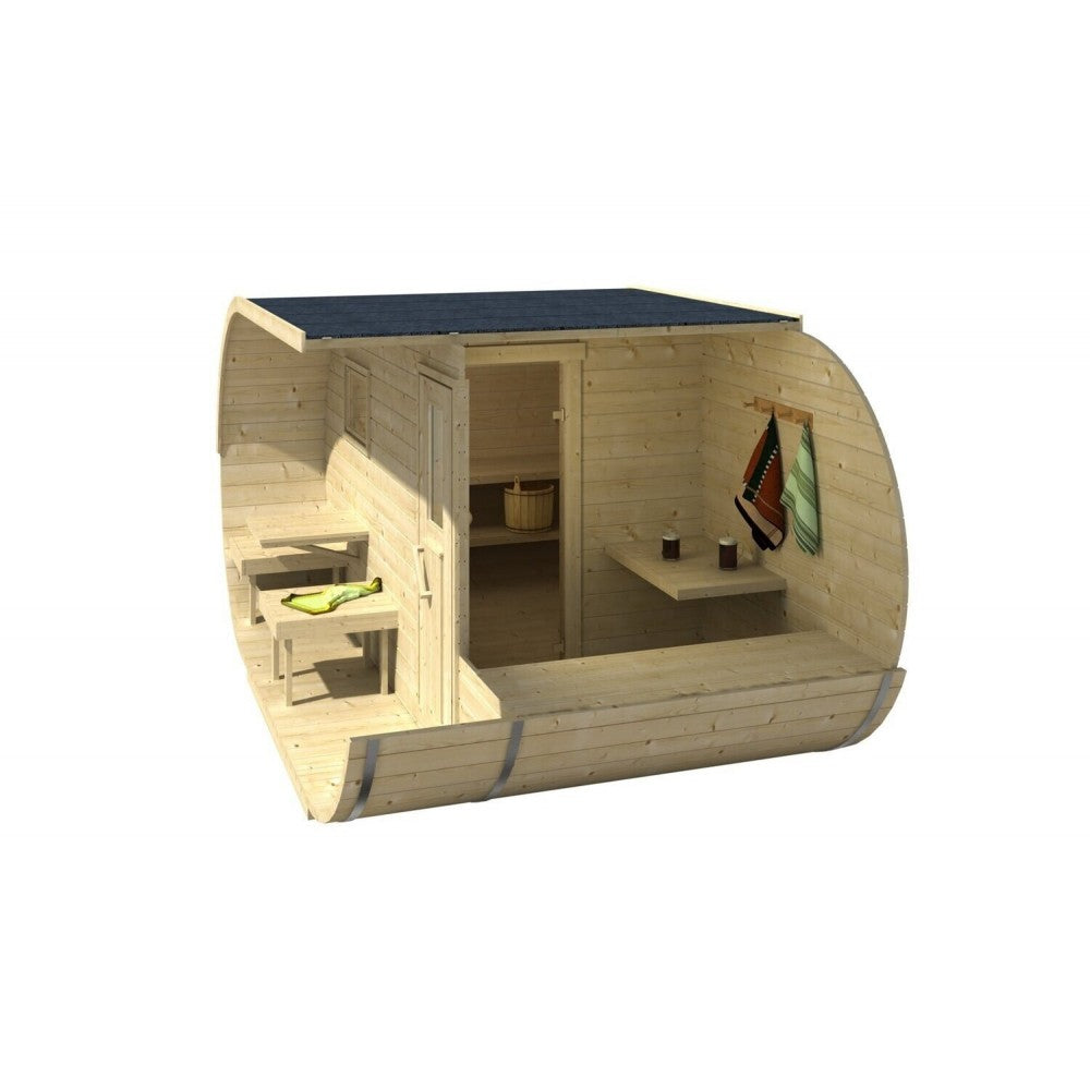 Външна сглобяема сауна Oval 400 x 240 см | EU